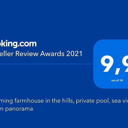 Charming Farmhouse In The Hills, Private Pool, Sea View, Dream Panorama กาไมโยเร ภายนอก รูปภาพ