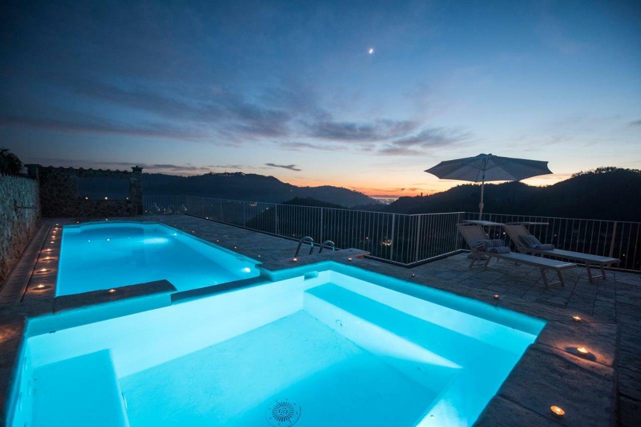 Charming Farmhouse In The Hills, Private Pool, Sea View, Dream Panorama กาไมโยเร ภายนอก รูปภาพ