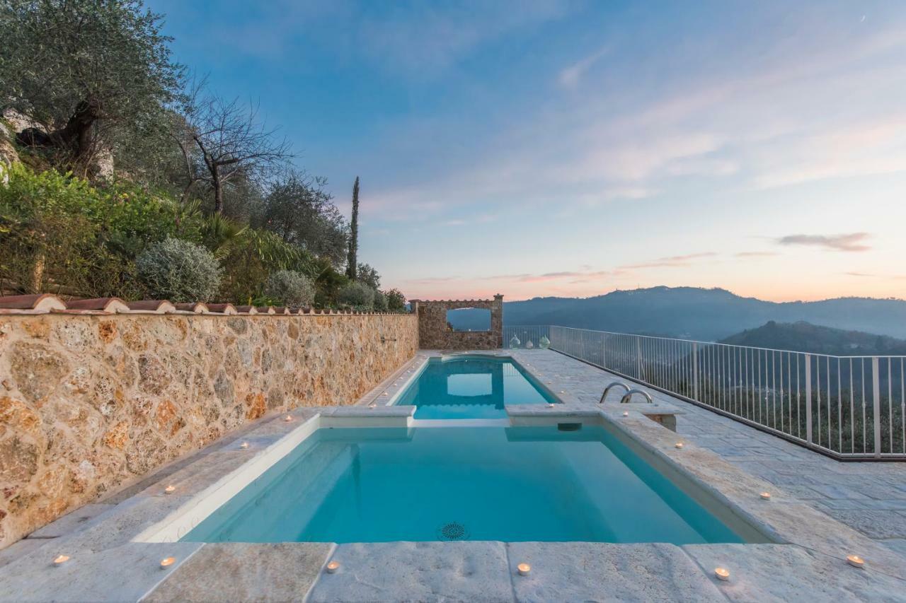 Charming Farmhouse In The Hills, Private Pool, Sea View, Dream Panorama กาไมโยเร ภายนอก รูปภาพ