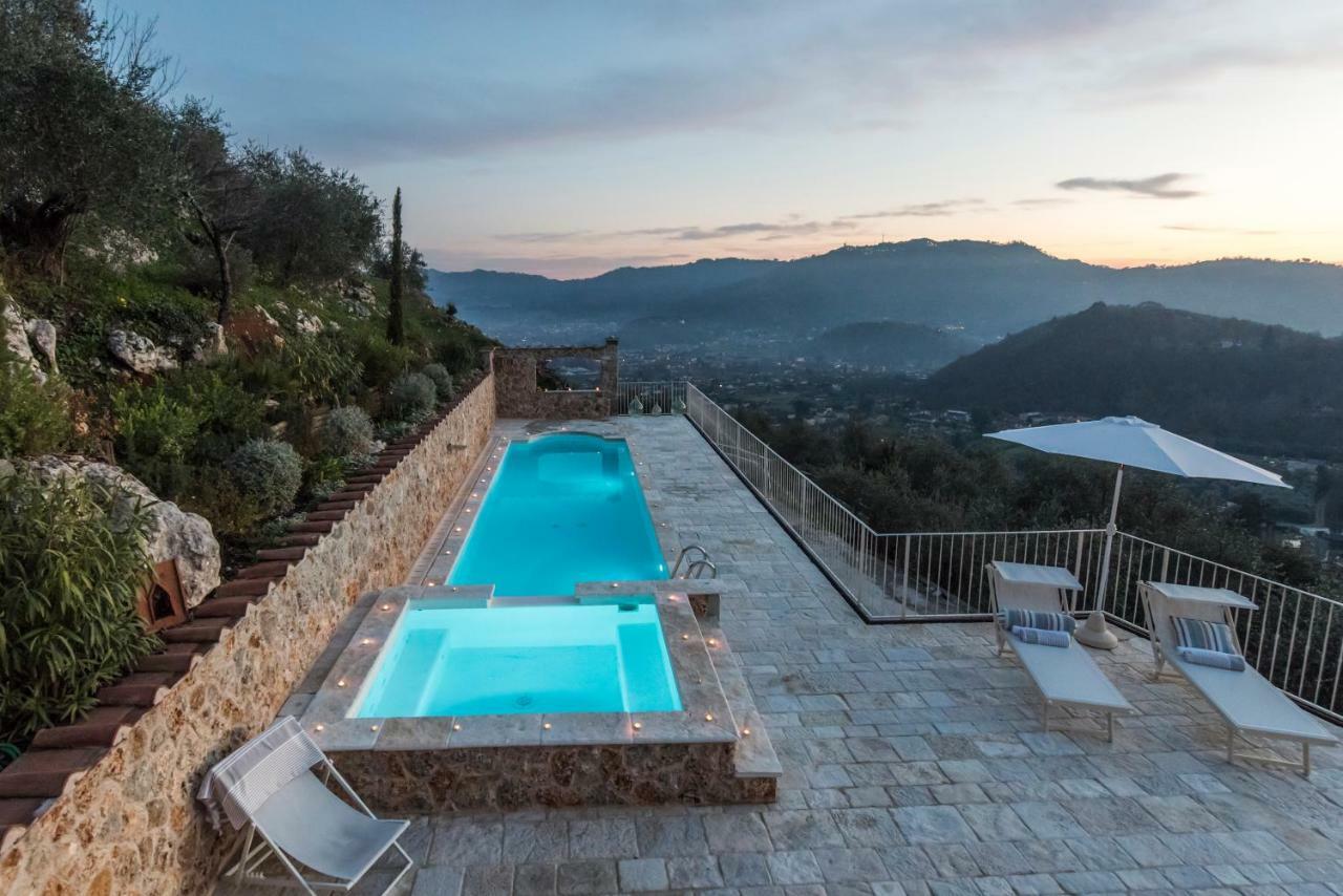 Charming Farmhouse In The Hills, Private Pool, Sea View, Dream Panorama กาไมโยเร ภายนอก รูปภาพ